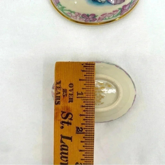 Lenox 1989 China Easter Egg Decorating Easter Eggs 24KT Gold Accent Trinket - Picture 11 of 11